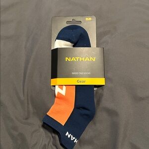 Ragnar Nathan Athletic Socks - Navy and Orange medium